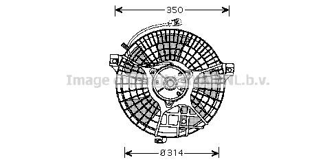 Prasco MS7518 Hub, engine cooling fan wheel MS7518