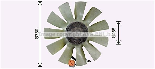 Prasco SCF058 Hub, engine cooling fan wheel SCF058
