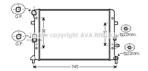 Prasco VNA2289 Radiator, engine cooling VNA2289