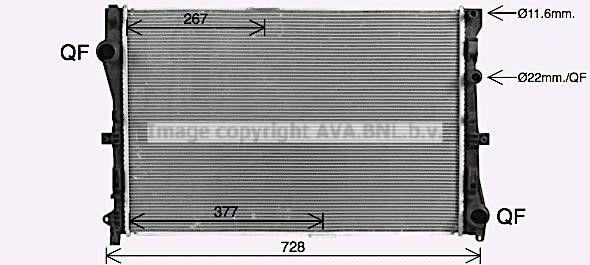 Prasco MS2728 Radiator, engine cooling MS2728