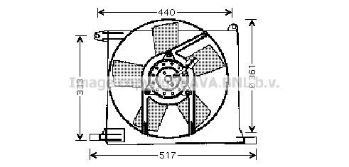 Prasco OL7501 Hub, engine cooling fan wheel OL7501