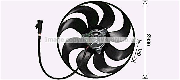Prasco PE7559 Hub, engine cooling fan wheel PE7559
