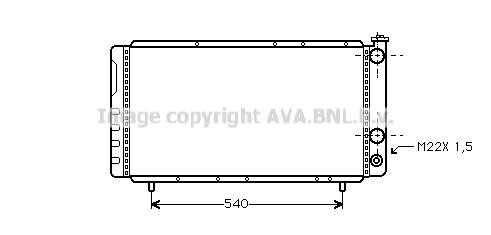 Prasco RT2086 Radiator, engine cooling RT2086