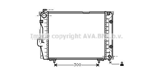 Prasco MSA2069 Radiator, engine cooling MSA2069