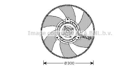 Prasco VN7517 Hub, engine cooling fan wheel VN7517