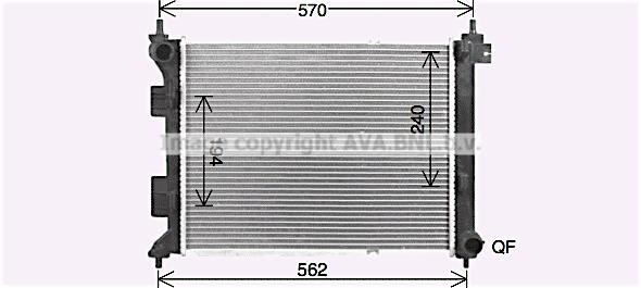 Prasco HY2479 Radiator, engine cooling HY2479