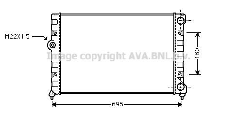 Prasco VN2109 Radiator, engine cooling VN2109