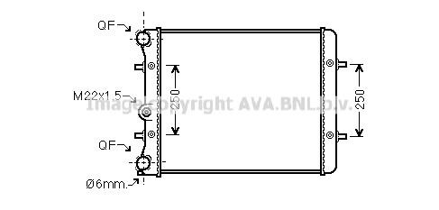 Prasco VN2152 Radiator, engine cooling VN2152