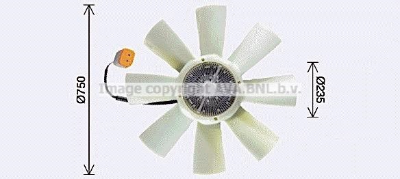 Prasco SCF086 Hub, engine cooling fan wheel SCF086