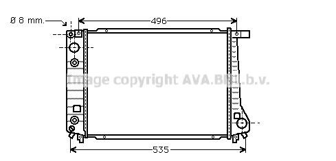 Prasco BW2087 Radiator, engine cooling BW2087