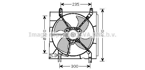 Prasco HD7530 Hub, engine cooling fan wheel HD7530