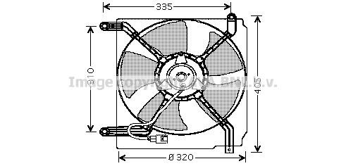 Prasco DW7504 Hub, engine cooling fan wheel DW7504