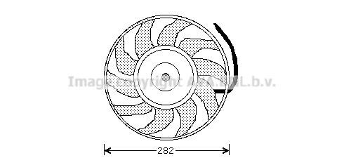 Prasco AI7502 Hub, engine cooling fan wheel AI7502
