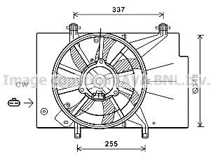 Prasco FD7582 Hub, engine cooling fan wheel FD7582