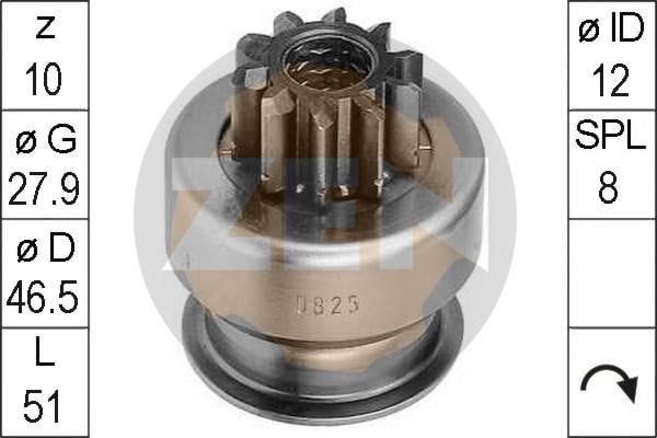 Messmer ZN0825 Freewheel gear, starter ZN0825