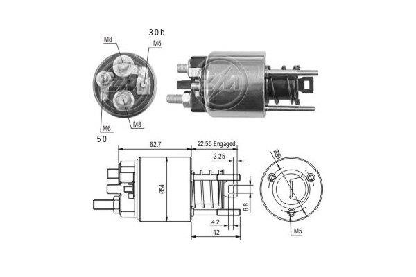 Messmer ZM2395 Solenoid switch, starter ZM2395