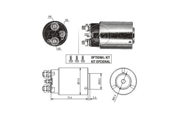 Messmer ZM861 Solenoid switch, starter ZM861