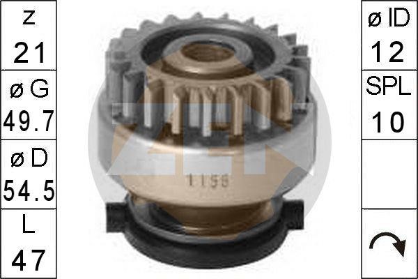 Messmer ZN1156 Freewheel gear, starter ZN1156
