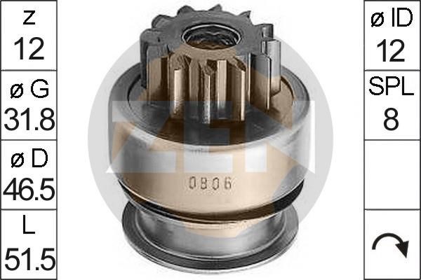 Messmer ZN0806 Freewheel gear, starter ZN0806