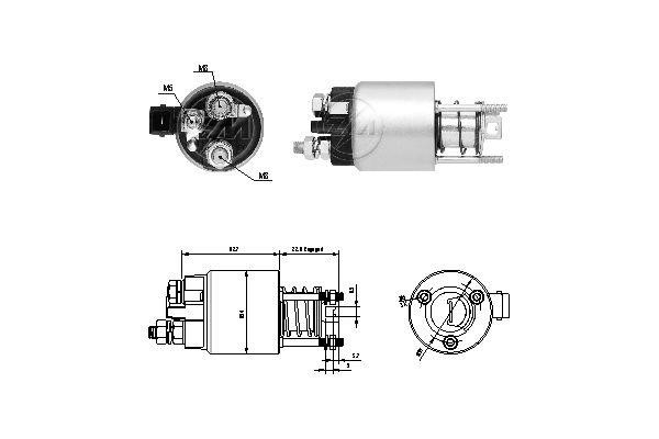 Messmer ZM1396 Solenoid switch, starter ZM1396