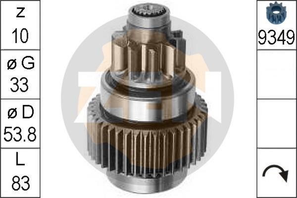 Messmer ZN0816 Freewheel gear, starter ZN0816