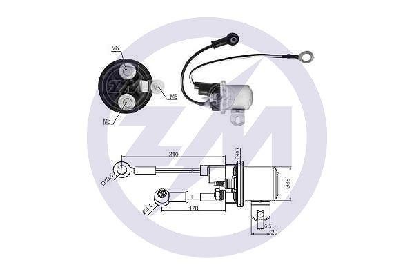 Messmer ZM1428 Solenoid switch, starter ZM1428