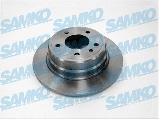 Samko B2221P Rear brake disc, non-ventilated B2221P