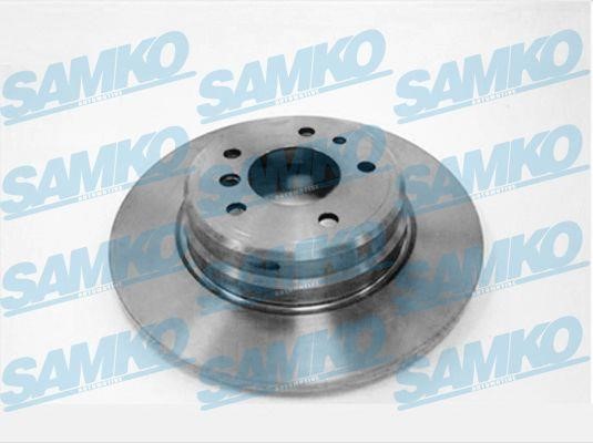 Samko B2401P Rear brake disc, non-ventilated B2401P
