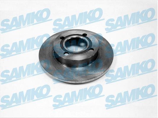 Samko A1141P Rear brake disc, non-ventilated A1141P