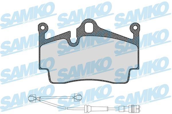 Samko 5SP1583A Brake Pad Set, disc brake 5SP1583A