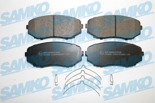 Samko 5SP2207 Brake Pad Set, disc brake 5SP2207