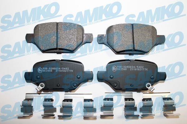 Brake pad Chevrolet Tracker: 5SP2177K Samko Brake pad set