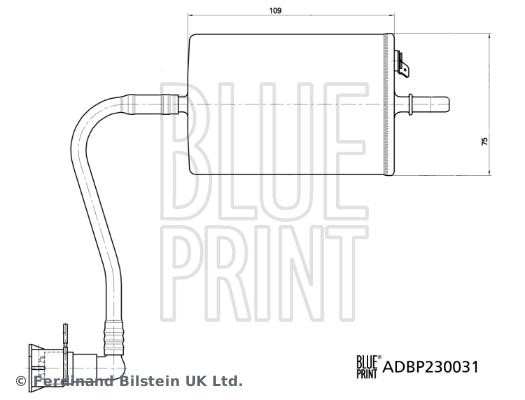 Fuel filter Blue Print ADBP230031