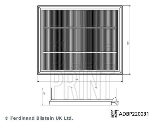Air filter Blue Print ADBP220031