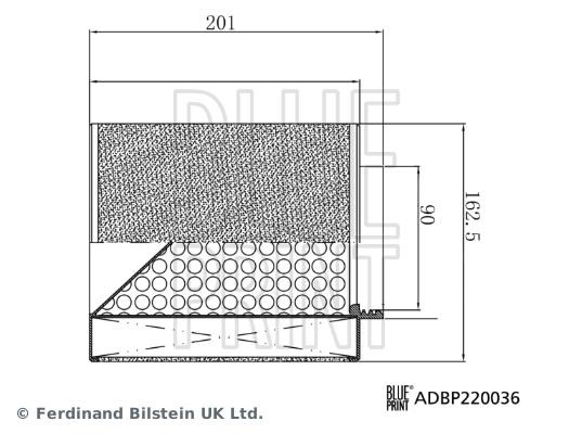 Air filter Blue Print ADBP220036