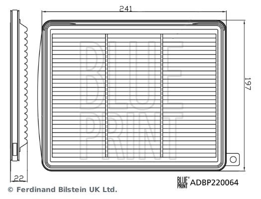 Air filter Blue Print ADBP220064