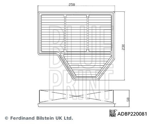 Blue Print ADBP220081 Air filter ADBP220081