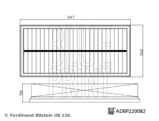 Blue Print ADBP220082 Air filter ADBP220082