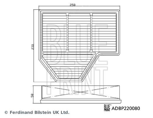 Blue Print ADBP220080 Air filter ADBP220080