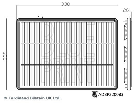 Blue Print ADBP220083 Air filter ADBP220083 ADBP220083 Blue Print Air filter