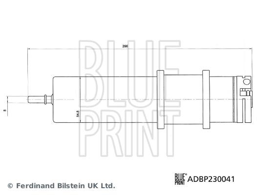 Fuel filter Blue Print ADBP230041