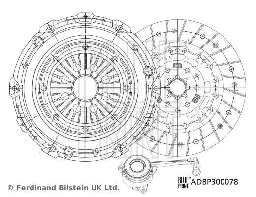 Blue Print ADBP300078 Clutch kit ADBP300078