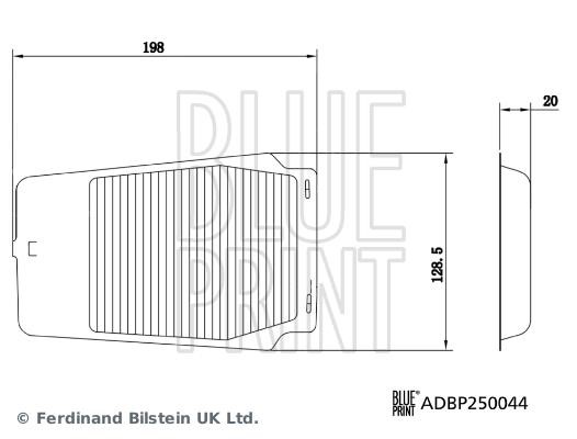Blue Print ADBP250044 Filter, interior air ADBP250044