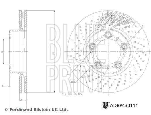 Blue Print ADBP430111 Brake disc ADBP430111