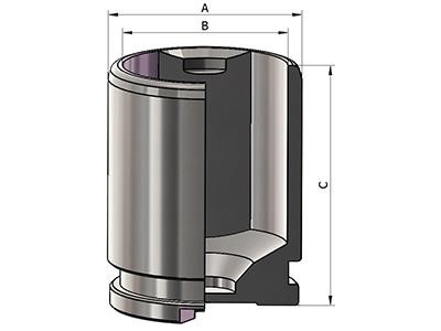 D025787 Autofren Brake caliper piston
