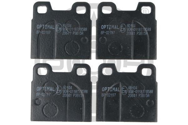 Optimal 2197 Brake Pad Set, disc brake 2197