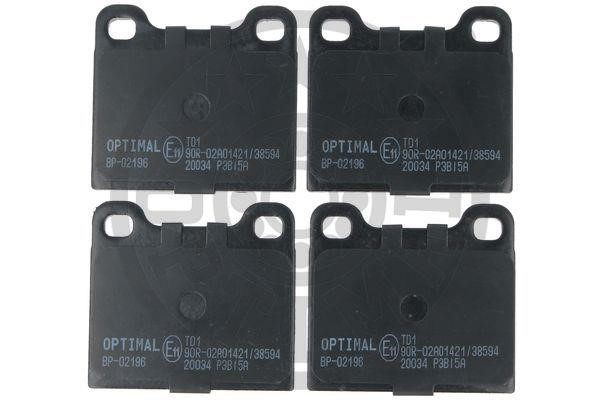 Optimal BP-02196 Brake Pad Set, disc brake BP02196