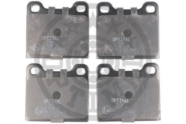 Optimal BP-09154 Brake Pad Set, disc brake BP09154