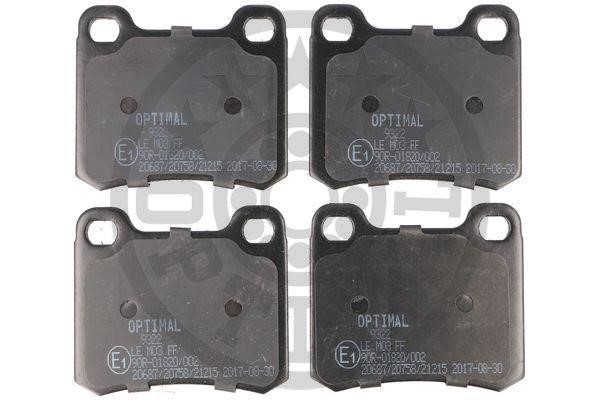 Optimal BP-09322 Front disc brake pads, set BP09322