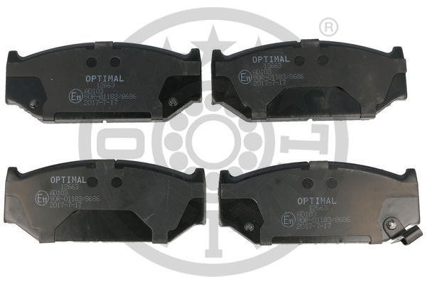 Optimal BP-12663 Brake Pad Set, disc brake BP12663